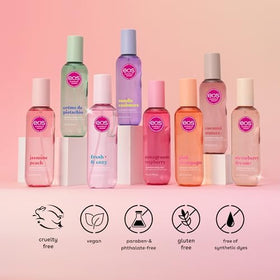 eos Cashmere Body Mist Pomegranate Raspberry lifestyle use