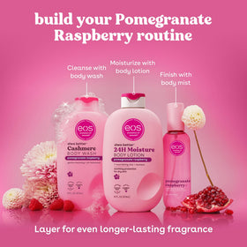 eos Cashmere Body Mist Pomegranate Raspberry mist spray close-up