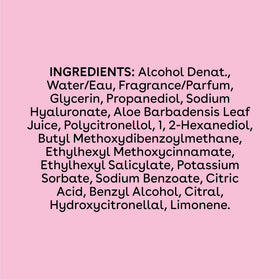 eos Cashmere Body Mist Pomegranate Raspberry packaging