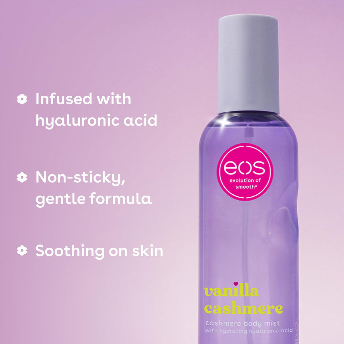 eos Cashmere Body Mist Vanilla 6 fl oz lifestyle scene