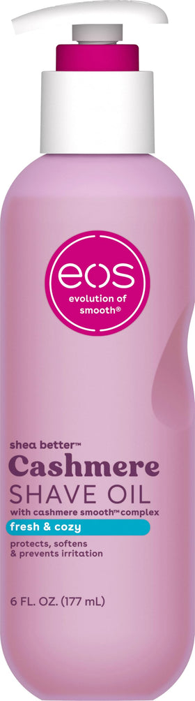 eos Cashmere Shave Oil Fresh & Cozy 6 fl oz front view