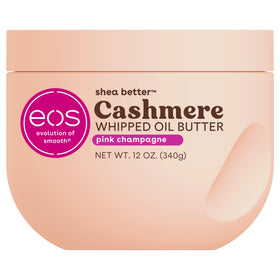 eos Cashmere Whipped Oil Body Butter Pink Champagne 12 oz front view