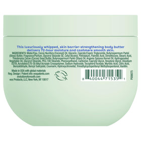 eos Crème de Pistachio Body Butter with a scoop