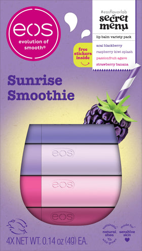 eos Flavor Lab Secret Menu Lip Balm Gift Set 4-Pack front view