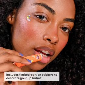 eos Lip Balm with sticker sheet included