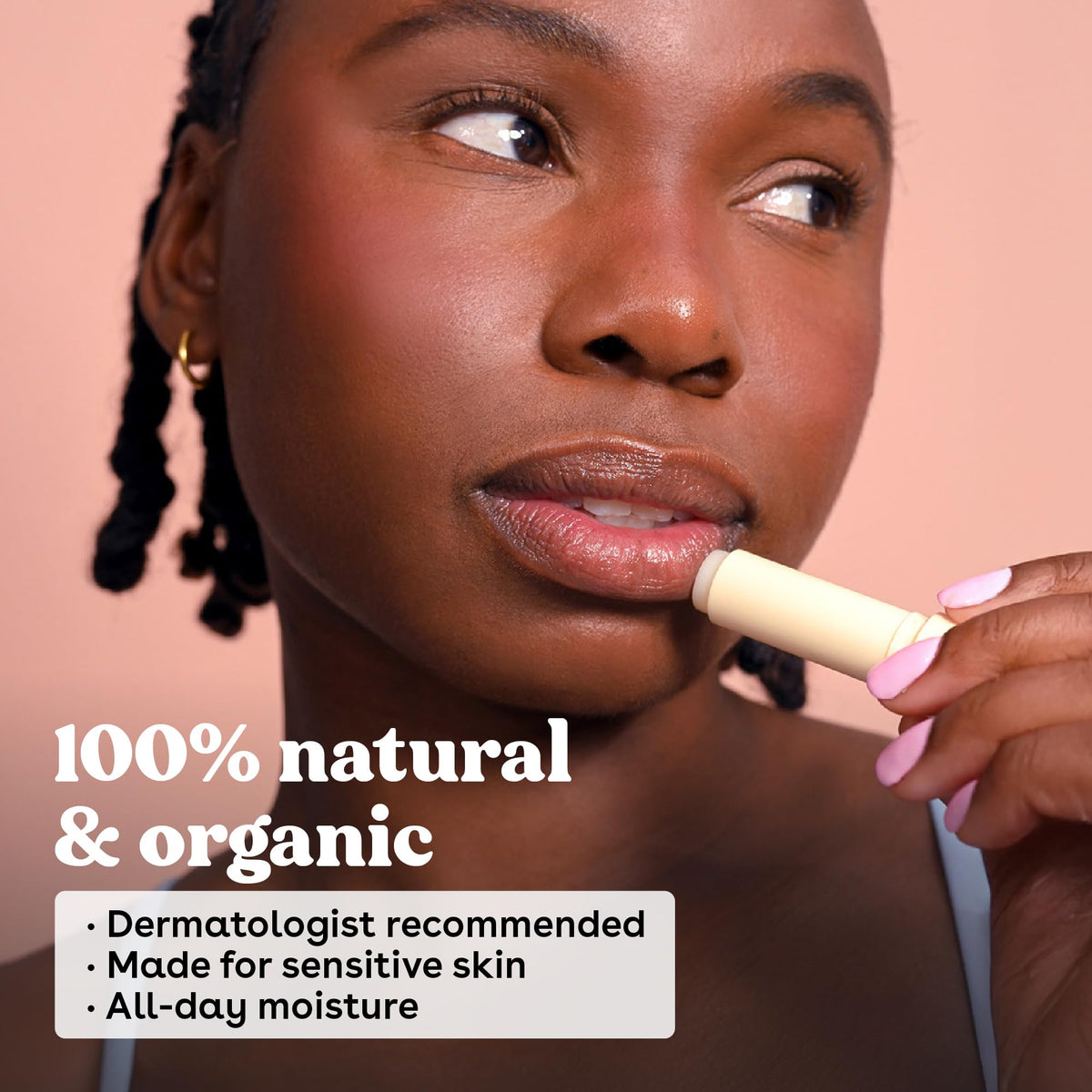 eos Sweet Mint Lip Balm stick front view