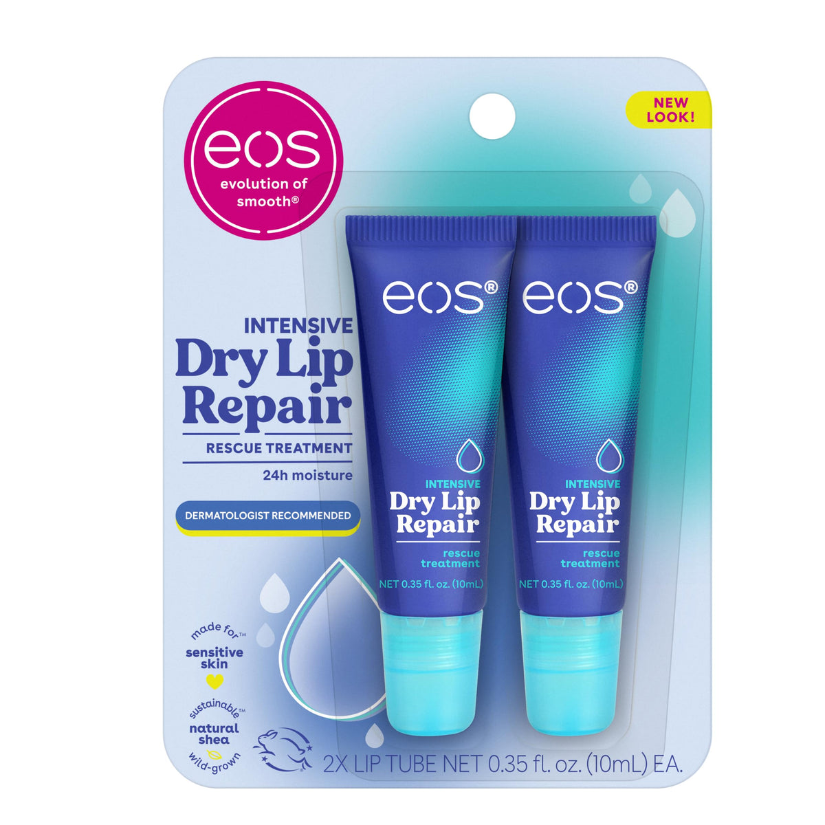 eos The Hero Lip Repair Strawberry Extract front view