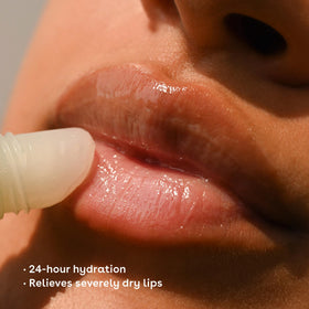 eos The Hero Lip Repair Strawberry Extract side view