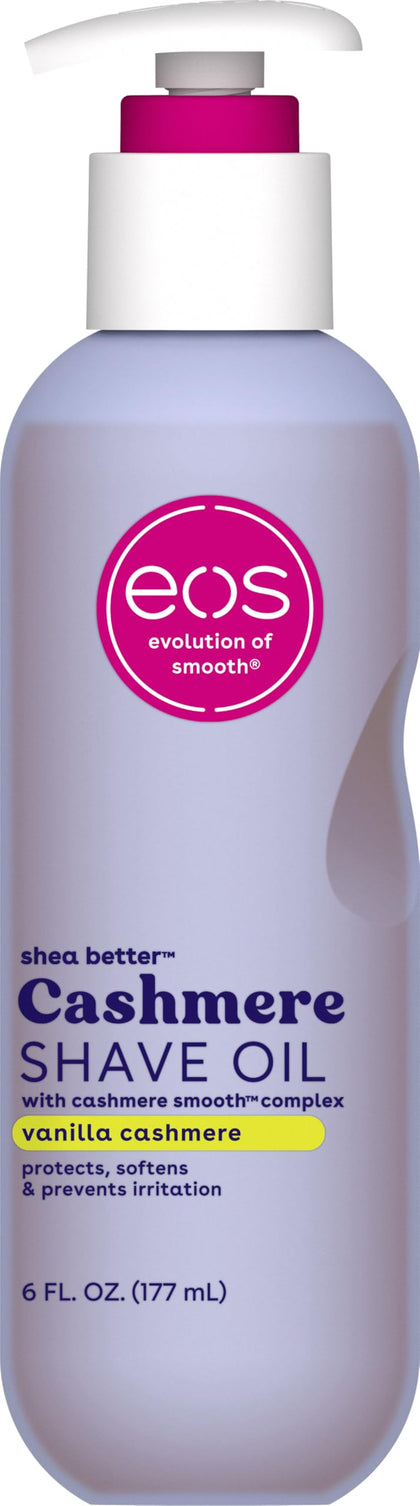 eos Vanilla Cashmere Shave Oil 6 fl oz front view