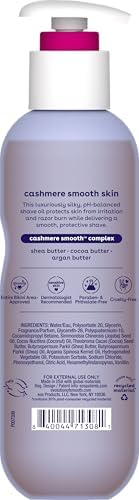 eos Vanilla Cashmere Shave Oil packaging details