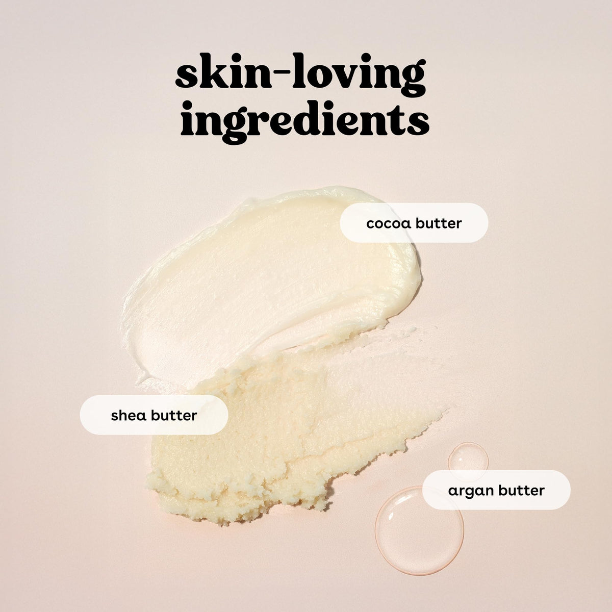 eos Vanilla Cashmere Shave Oil with shea butter ingredients