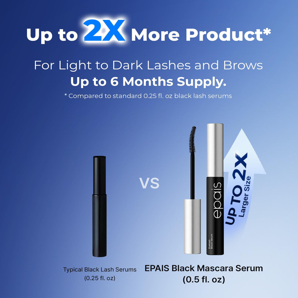 EPAIS Eyelash Serum in lifestyle setting on vanity