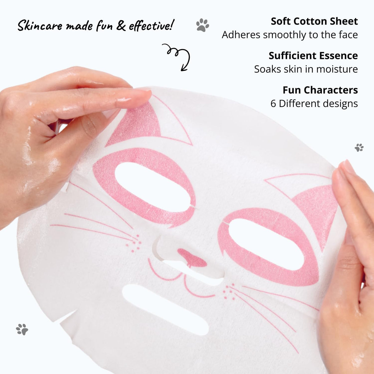 Epielle cat face mask with vibrant colours