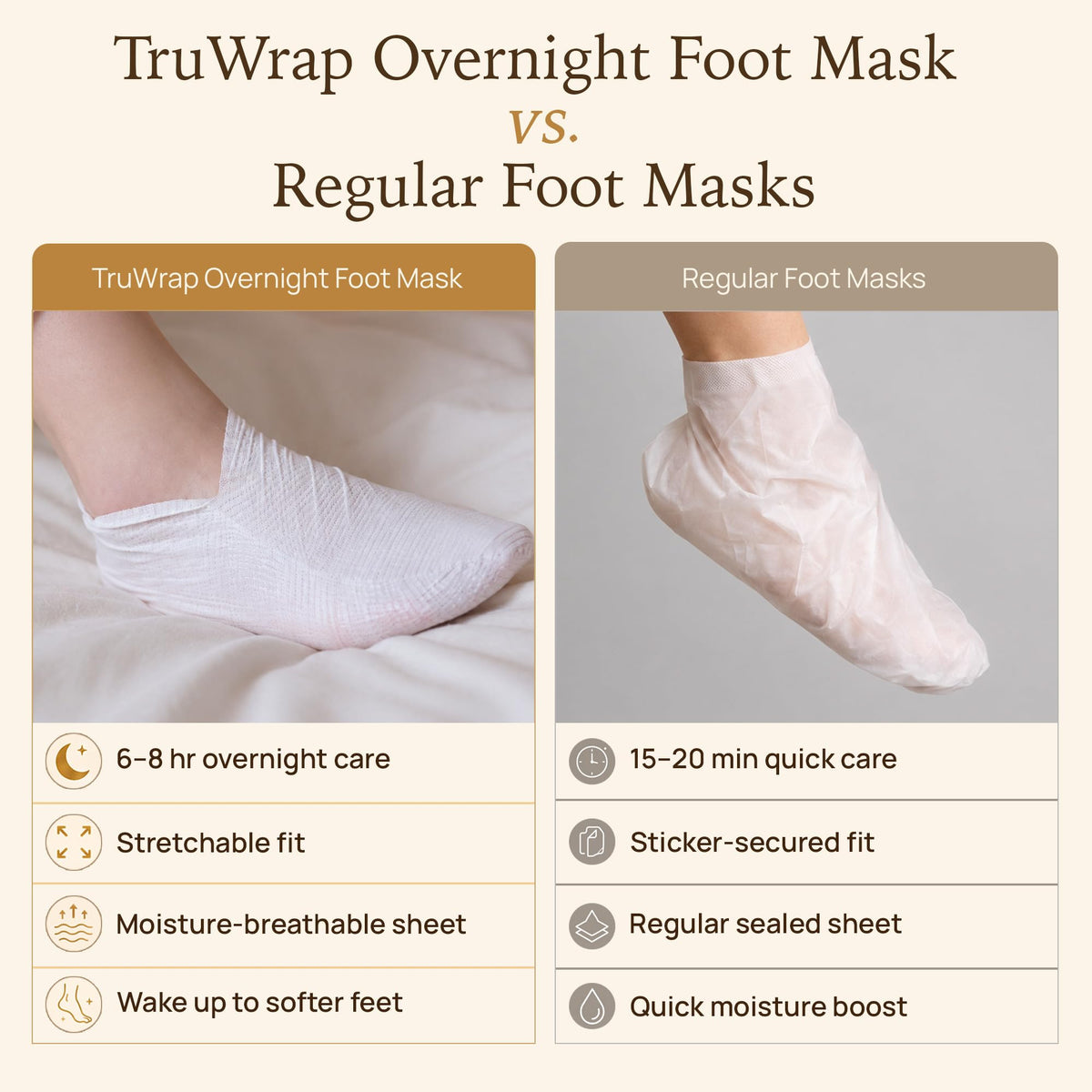 Epielle foot mask packaging side view