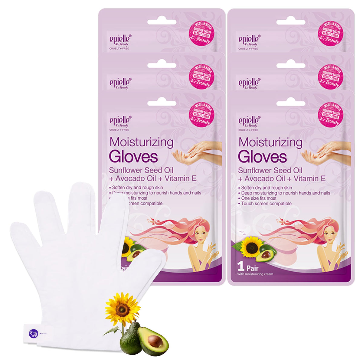 Epielle Moisturizing Hand Mask packaging front view