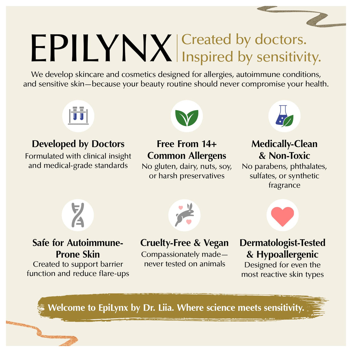 EPILYNX Liquid Eyeliner Dark Purple with makeup brush