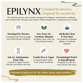 EPILYNX Liquid Eyeliner Dark Purple with makeup brush
