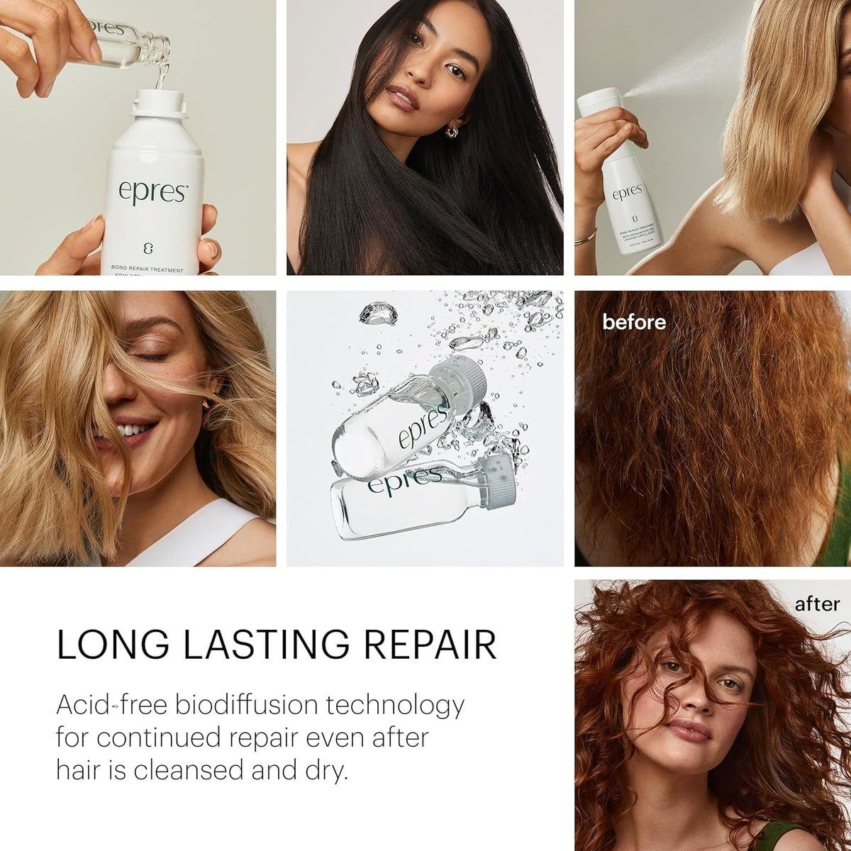epres Bond Repair Hair Care System packaging side view