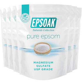 Epsoak Epsom Salt 12 lb unscented magnesium sulfate front view