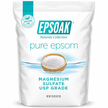 Epsoak Epsom Salt 19 lb bag front view