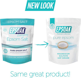 Epsoak Epsom Salt 5 lb bag side view