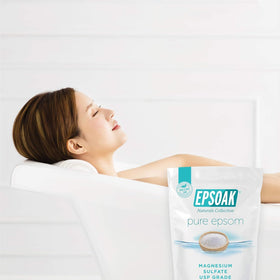Epsoak Epsom Salt foot soak setup