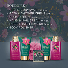 Epsom salt crystals and body exfoliator from the gift set