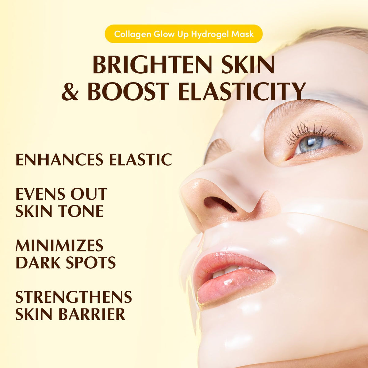 EQQUALBERRY Collagen Glow Up Mask application process