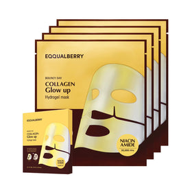 EQQUALBERRY Collagen Glow Up Mask packaging front view