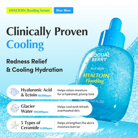 EQQUALBERRY Hyaltoin Flooding Smoothie Serum application on skin