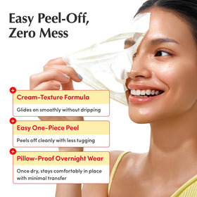 EQQUALBERRY mask with a glowing skin effect