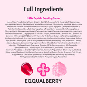 EQQUALBERRY NAD+ Peptide Serum texture on hand