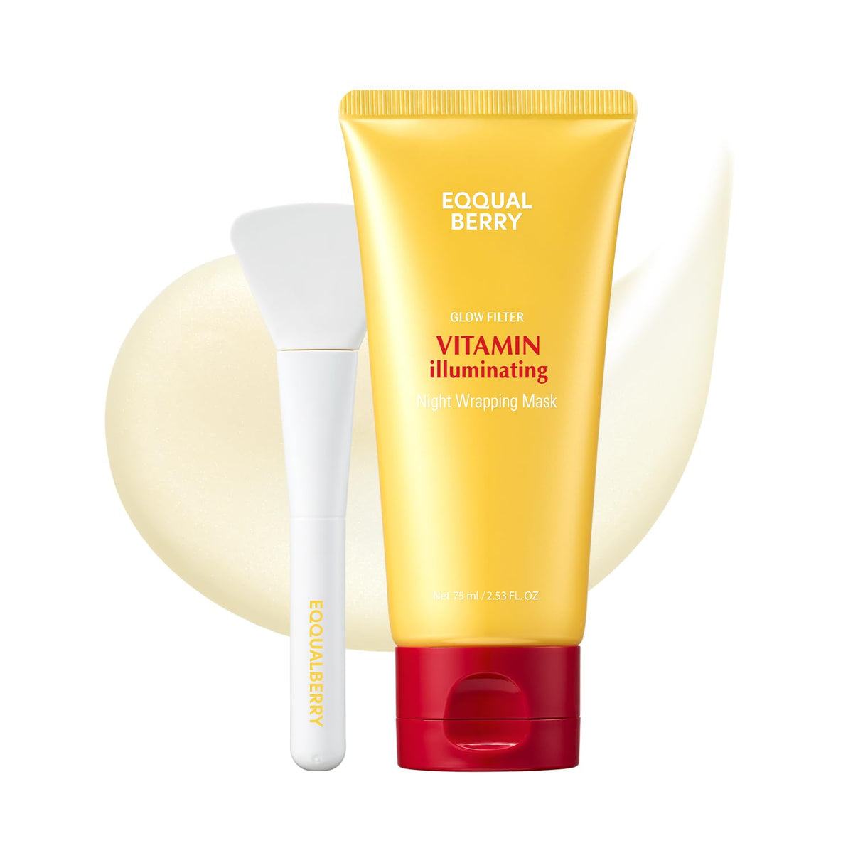 EQQUALBERRY Vitamin Illuminating Night Wrapping Mask front view