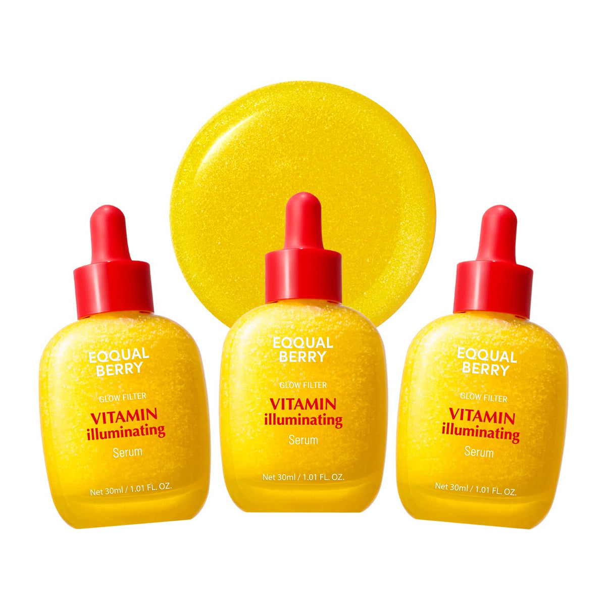 EQQUALBERRY Vitamin Illuminating Serum Triple Pack front view