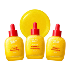 EQQUALBERRY Vitamin Illuminating Serum Triple Pack front view