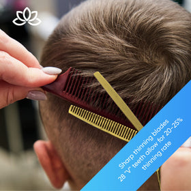 Equinox Barber Scissors Set with curved finger rest