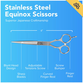 Equinox Hair Cutting Shears ergonomic design close-up