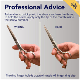 Equinox Hair Cutting Shears with lubricating oil