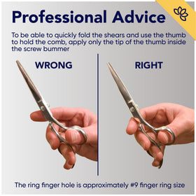 Equinox Hair Scissors 6.5 inch with lubricating oil for maintenance