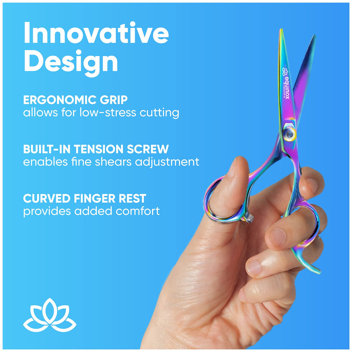 Equinox Hair Scissors alongside other hair cutting tools