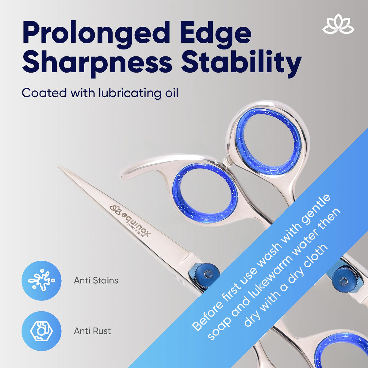 Equinox Hair Scissors in pristine packaging