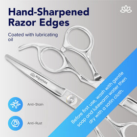 Equinox Hair Scissors in vacuum-sealed packaging
