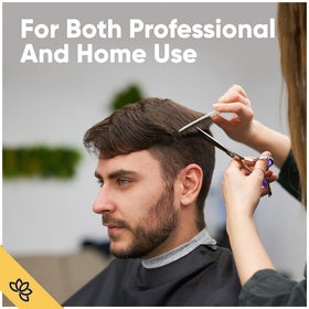 Equinox Hair Scissors on a stylist's workstation
