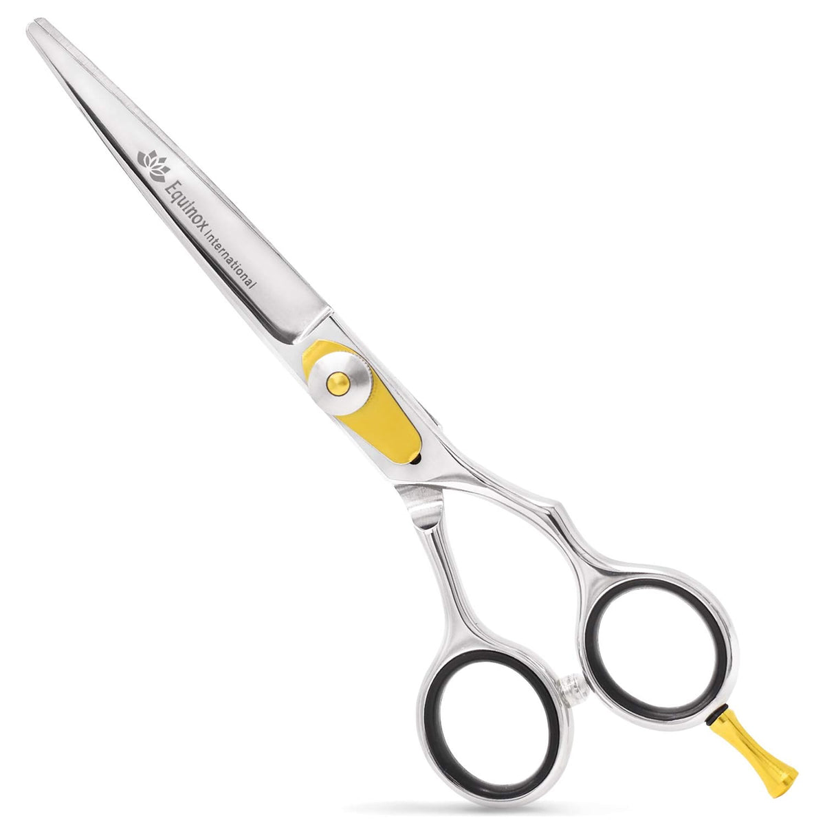 Equinox International Hair Scissors 6.5 inch front view with stainless steel finish