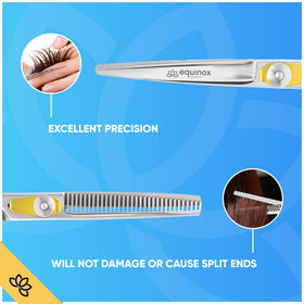 Equinox Professional Hair Cutting Scissors with easy-grip handle