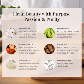 era of nature Organic African Black Soap Bar texture close-up