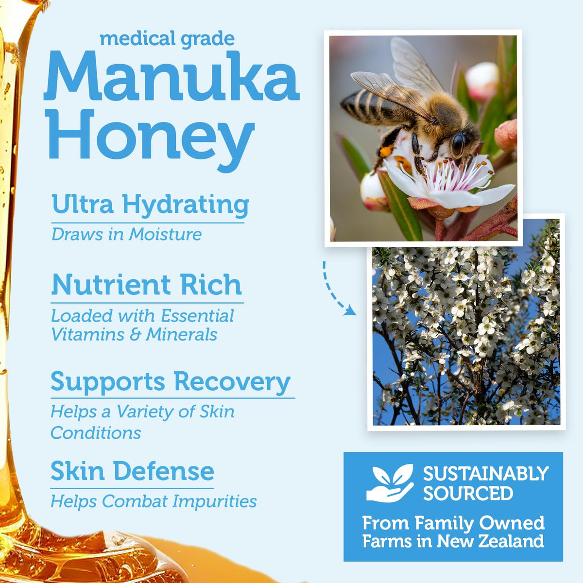 Era Organics Manuka Honey Exfoliating Facial Scrub in a bathroom setting