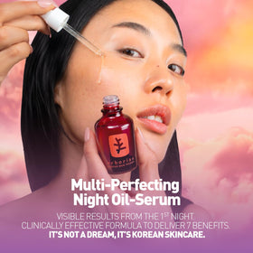 Erborian Skin Therapy Bi-Phase Night Oil-Serum dropper close-up