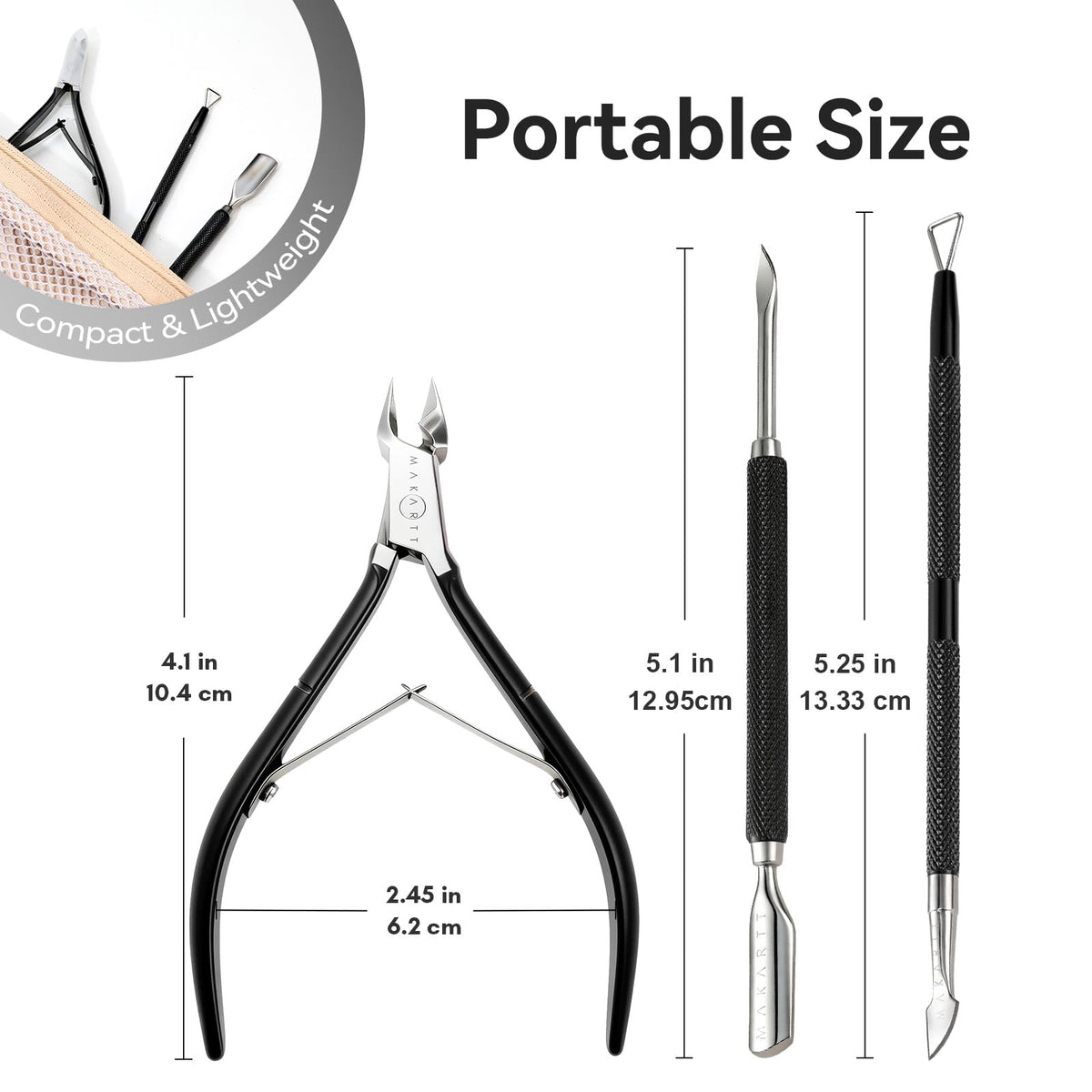Ergonomic handle of Makartt cuticle nipper for comfortable grip