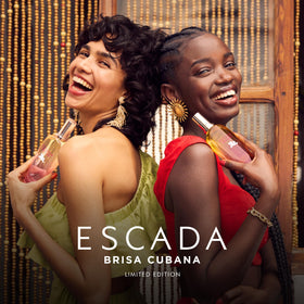 Escada Brisa Cubana bottle side view showcasing the design